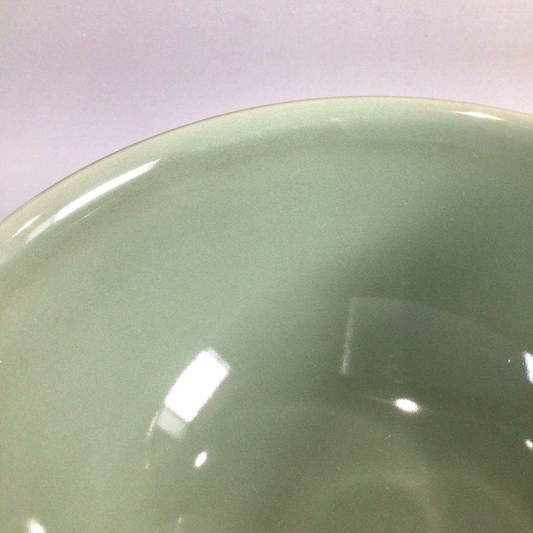 Ｐ９８　茶碗　『諏訪蘇山造』『青磁茶碗』　抹茶碗　共箱　茶道具