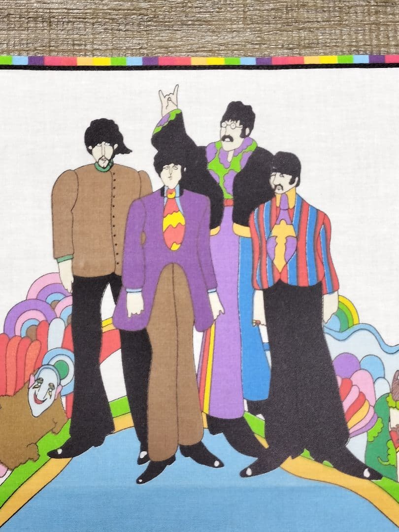 The Beatles タンブラー イエローサブマリン ヴィンテージ ハンカチ付