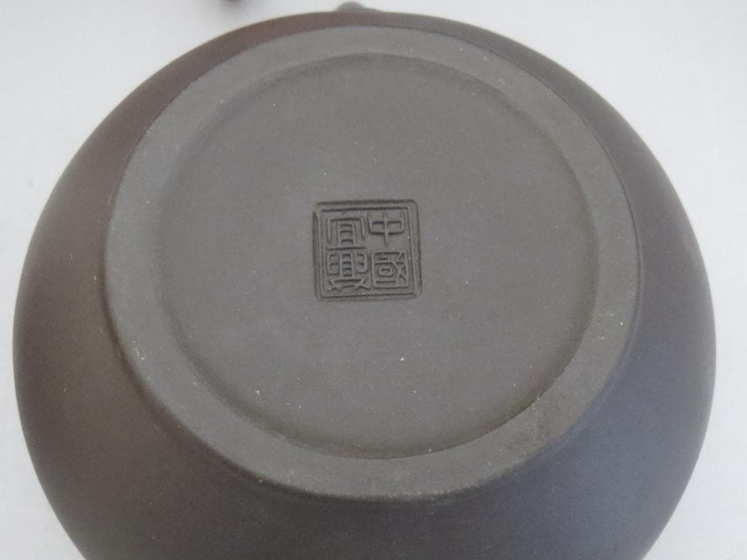 ★中国宜興　急須　4客　朱泥★煎茶道具・茶道具・唐物・紫砂・茶器