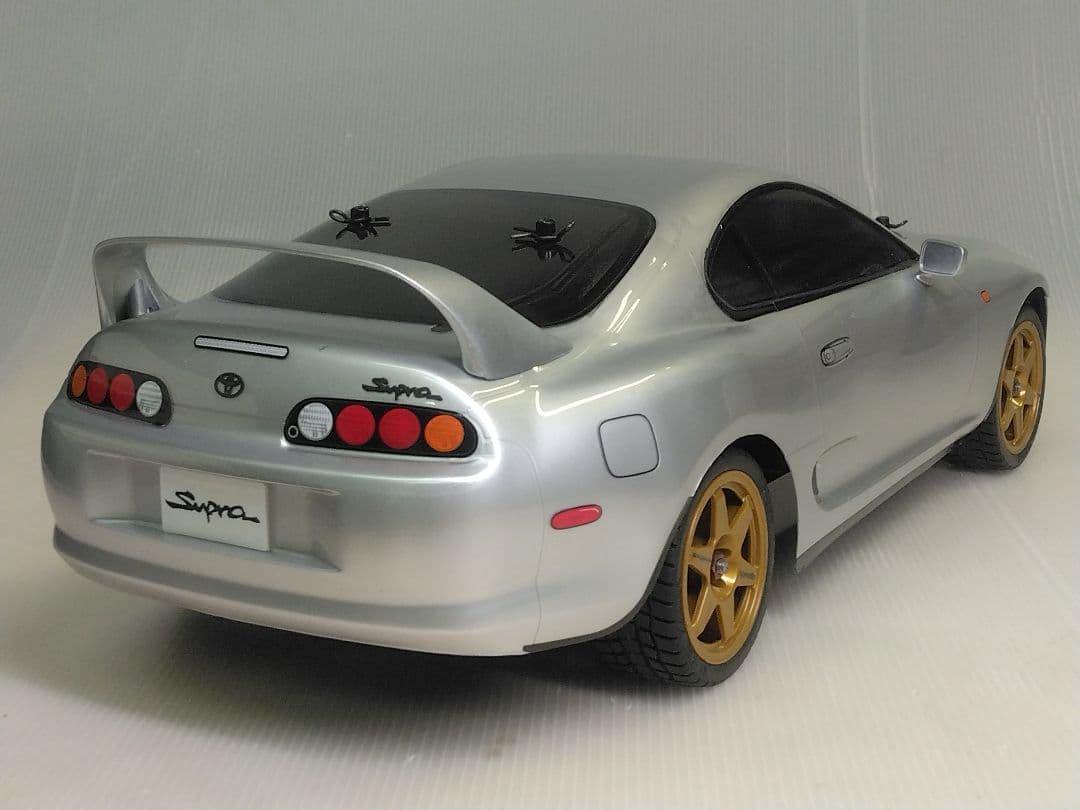 タミヤ1/10ラジコンTT01シャーシ+スープラ80ボディセット