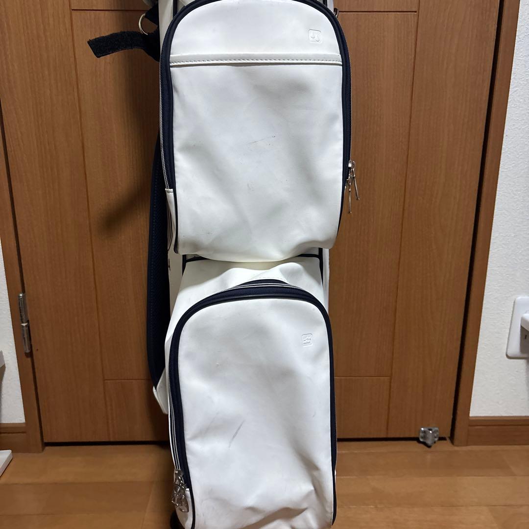 BOLSA ゴルフバッグ・キャディバッグ ホワイト・ネイビー