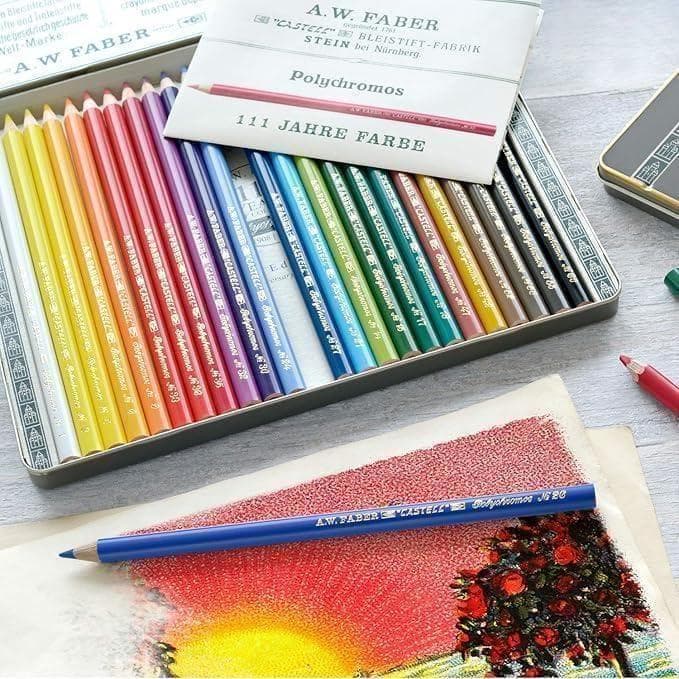 【限定品】フェイバー・カステル限定版111周年記念 36名の多色画家の鉛筆の錫