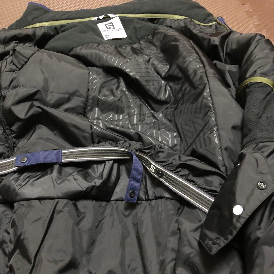 salomon スノーウェア M スキー オリーブ ネイビー メンズ