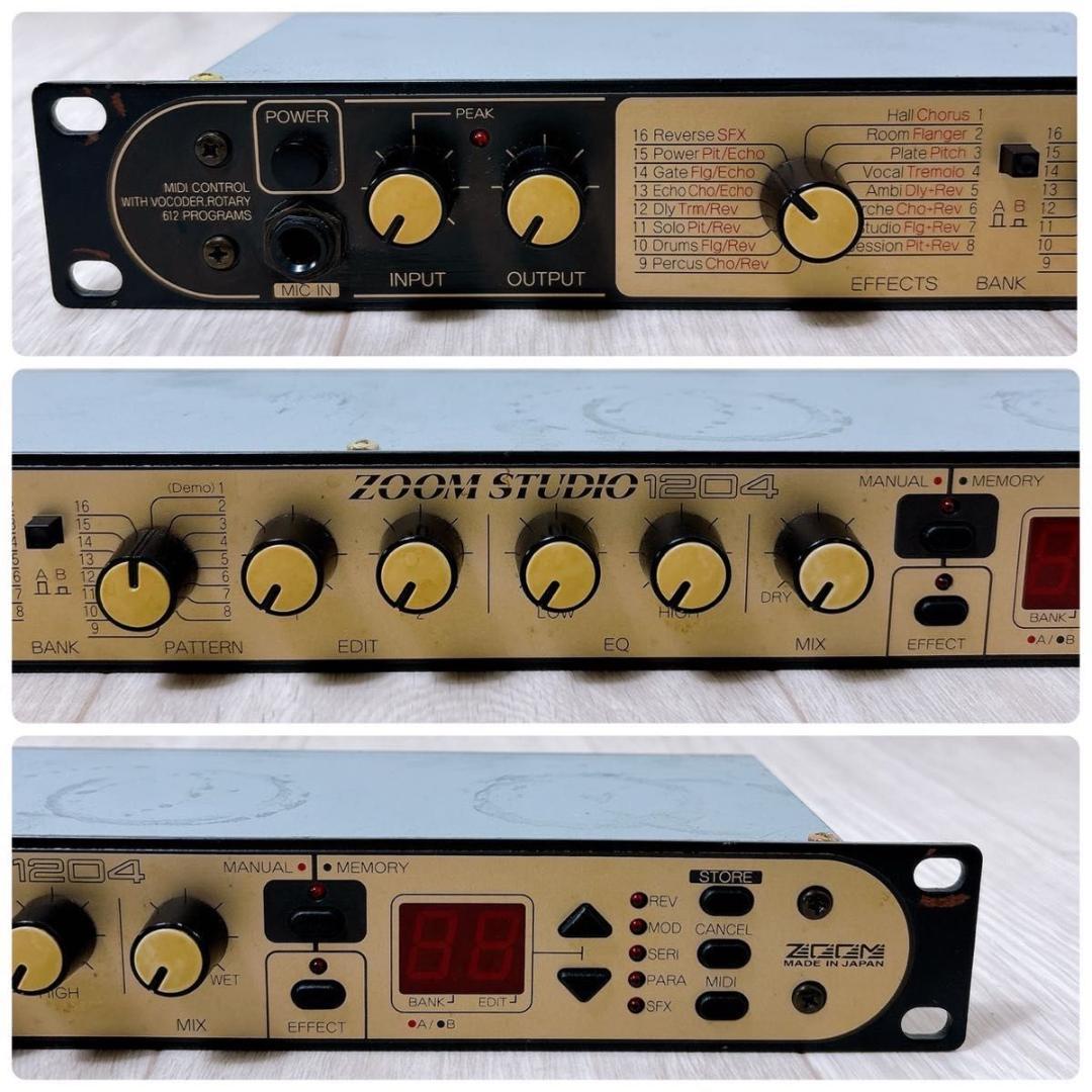 ZOOM STUDIO 1204 空間系 デジタルリバーブ マルチエフェクター