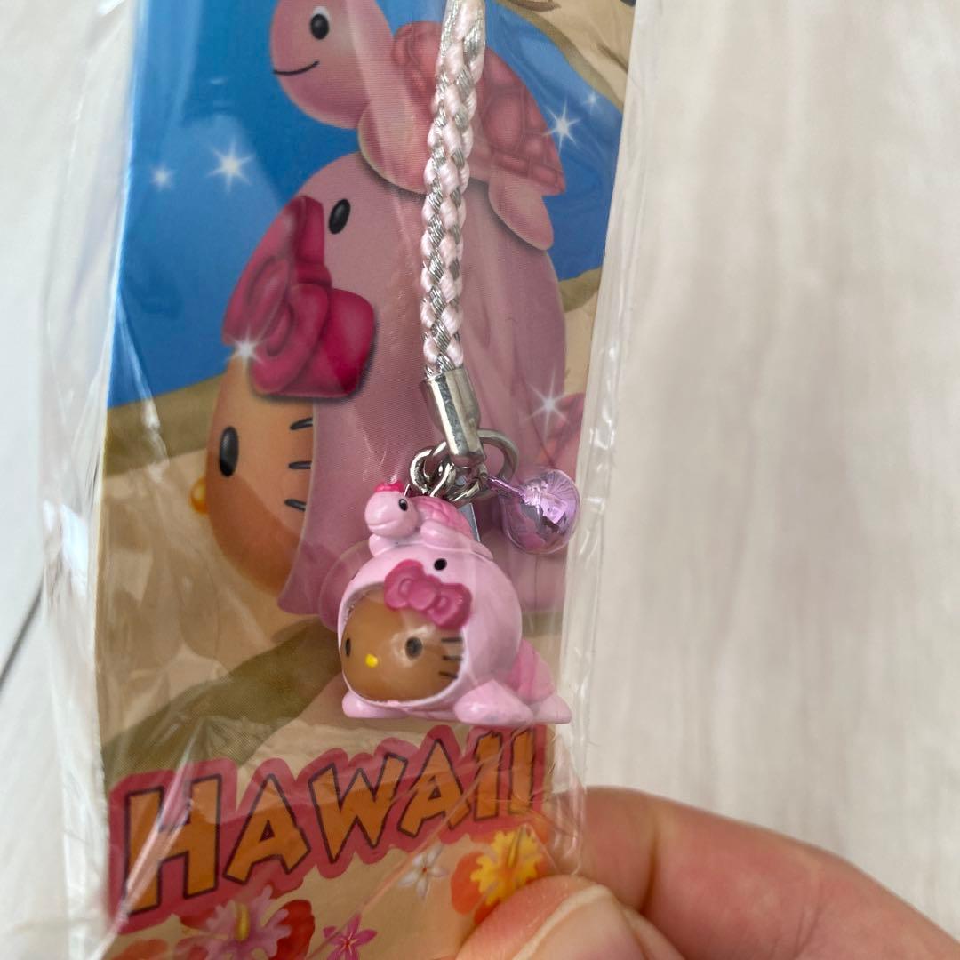キティ　根付　ハワイ　カメ