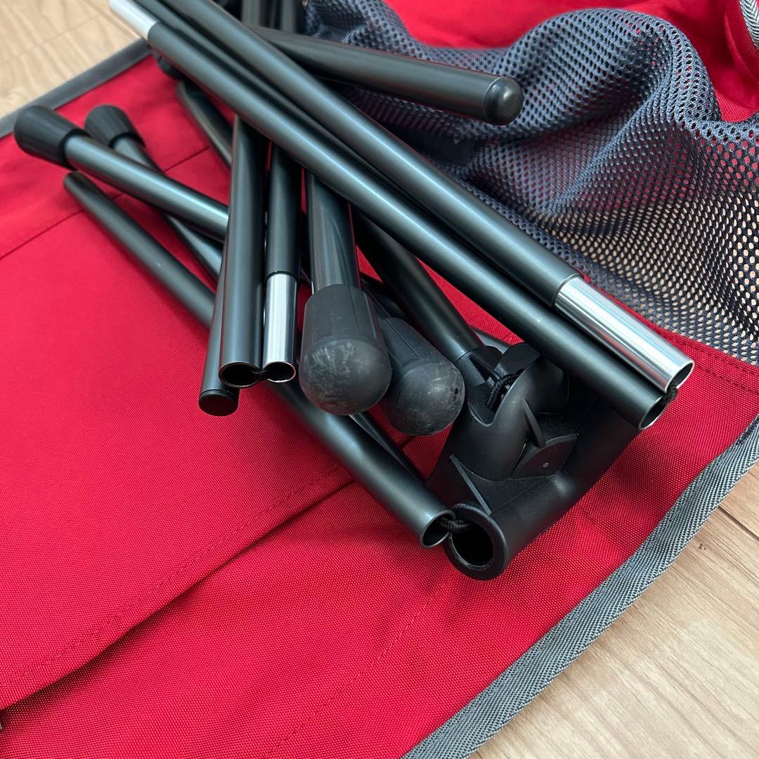 希少色 Helinox サバンナチェア スカーレット/アイアンブラック