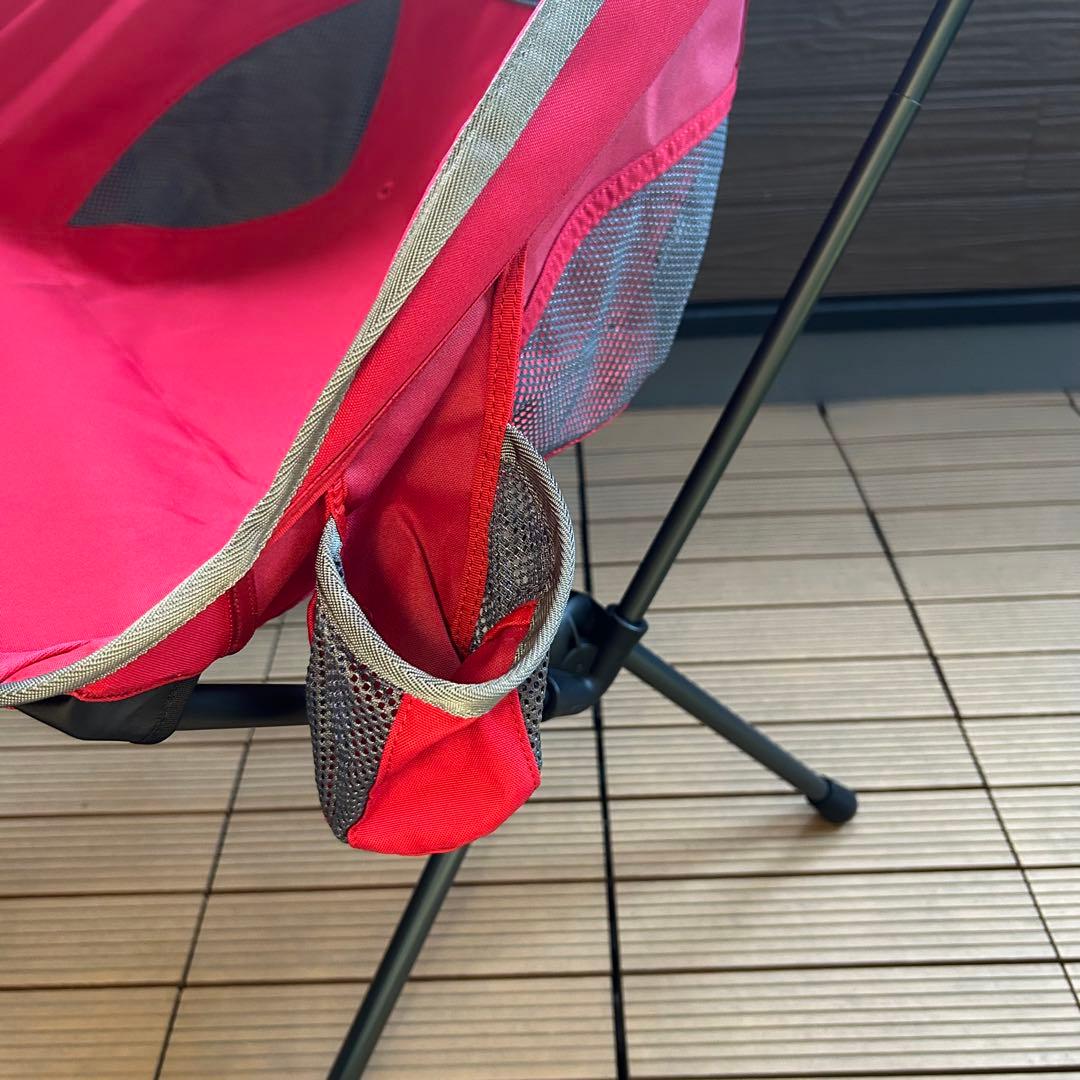 希少色 Helinox サバンナチェア スカーレット/アイアンブラック