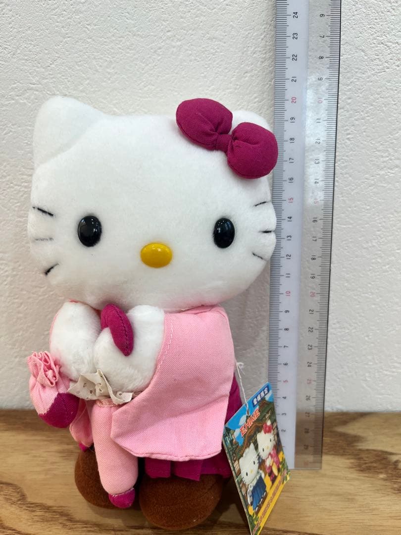 愛媛限定 ハローキティ ぬいぐるみ　ご当地　平成レトロ　タグ付き　着物　袴　レア