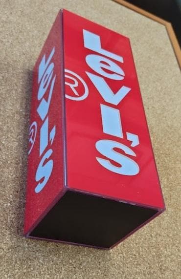 Levi's リーバイス アクリル 看板 マグネット付き ノベルティグッズ