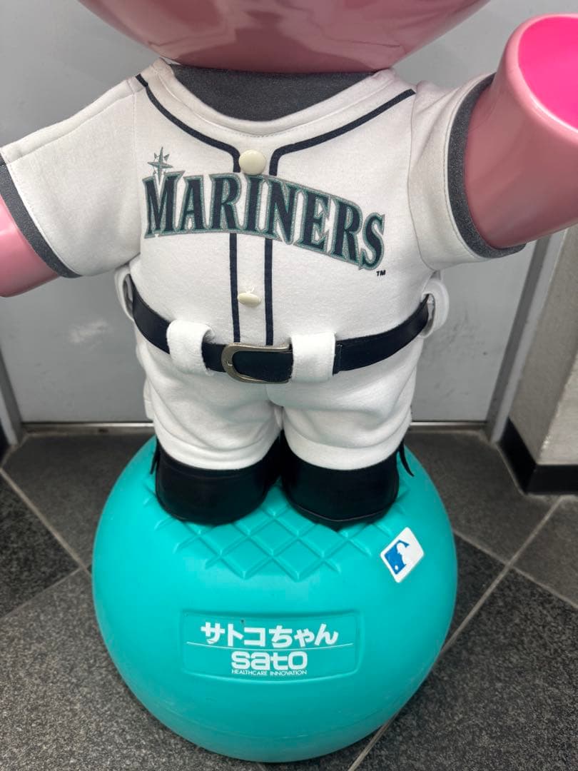 サトコちゃん 佐藤製薬 Sato 店頭用 大型人形 マリナーズ 非売品