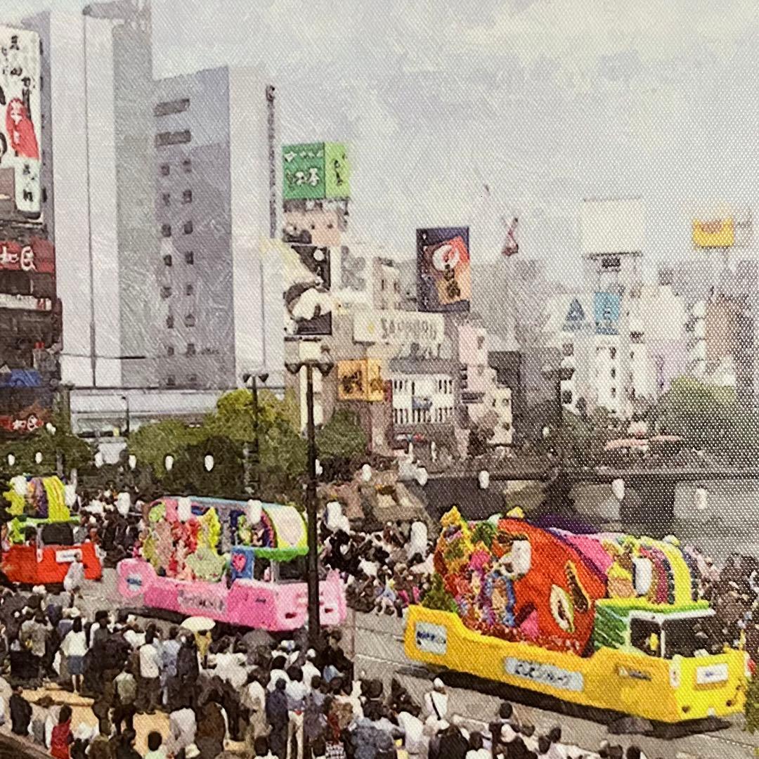 キャンバス プリントアート 博多どんたく インテリア 額付き 絵画