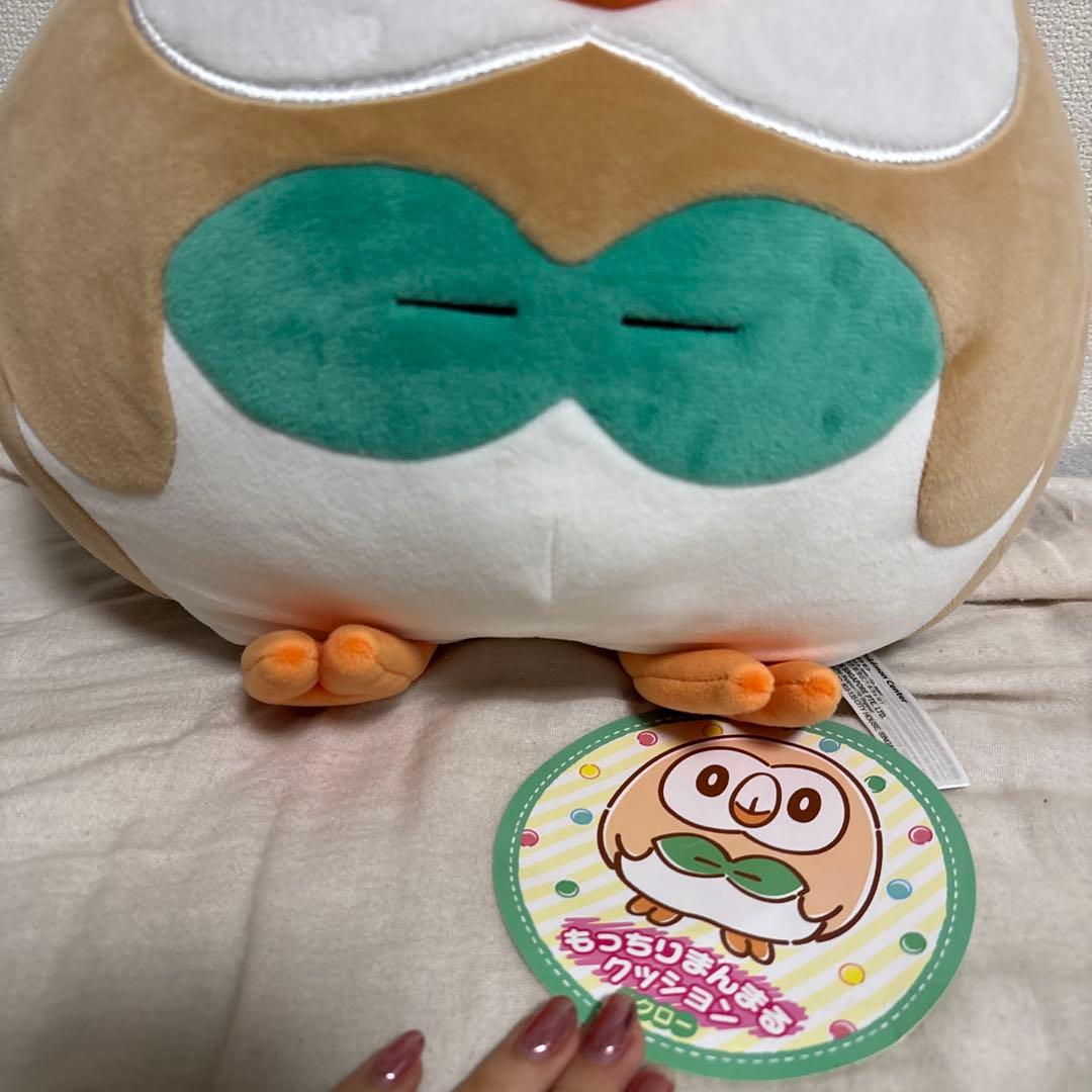 【タグ付き】 もっちりまんまるクッション　モクロー