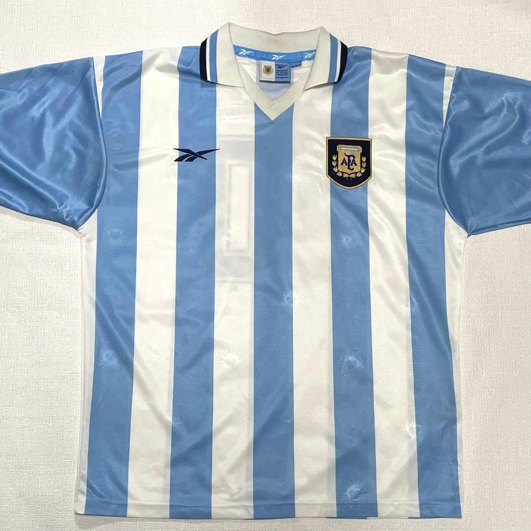【希少】Reebok '99 アルゼンチン代表　ユニフォーム　size:XL