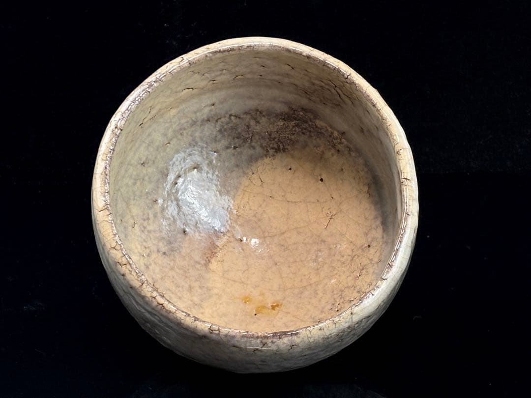 萩焼 玉隆山【吉田萩苑】作 萩茶碗 在銘 茶道具 木箱付 R811111