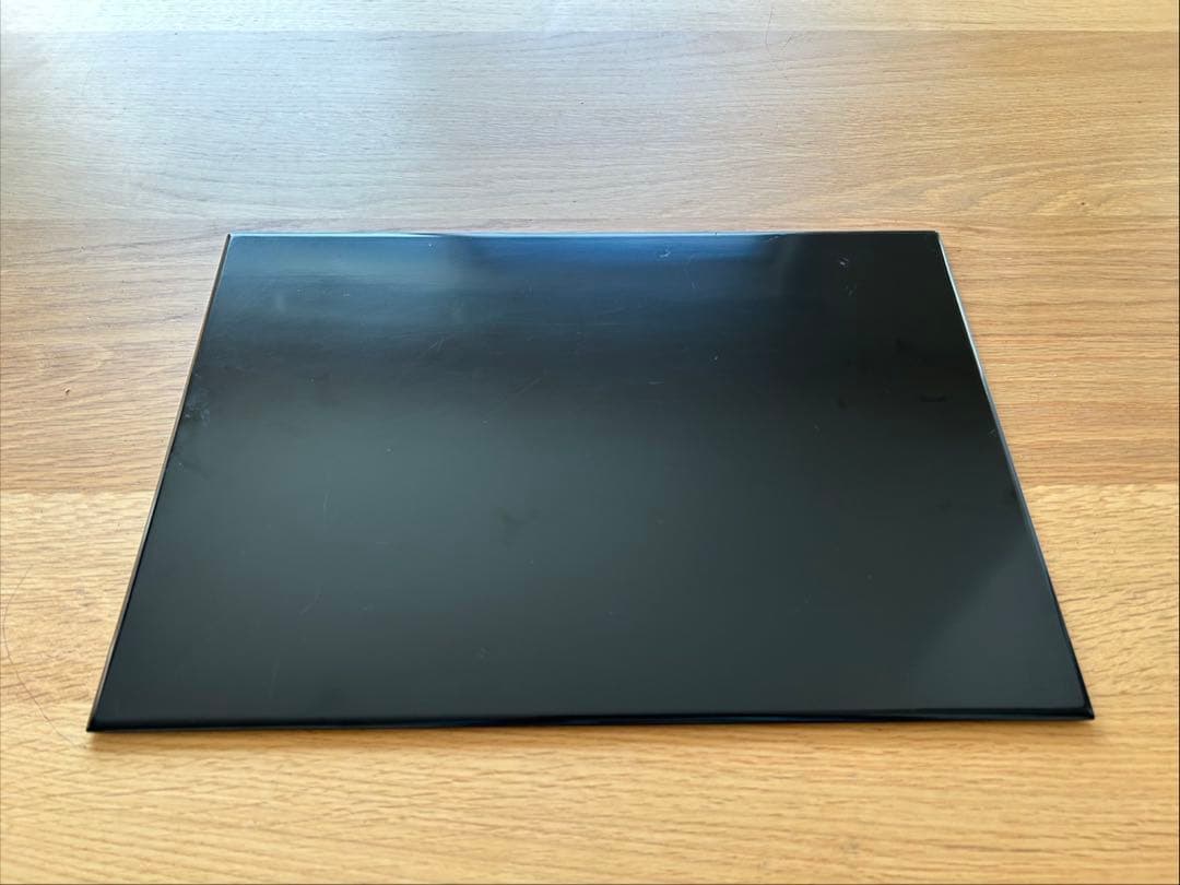 【中古品】茶道具薄板（花入用敷板・花台）本漆三枚組敷板 （矢筈・角蛤・丸蛤)