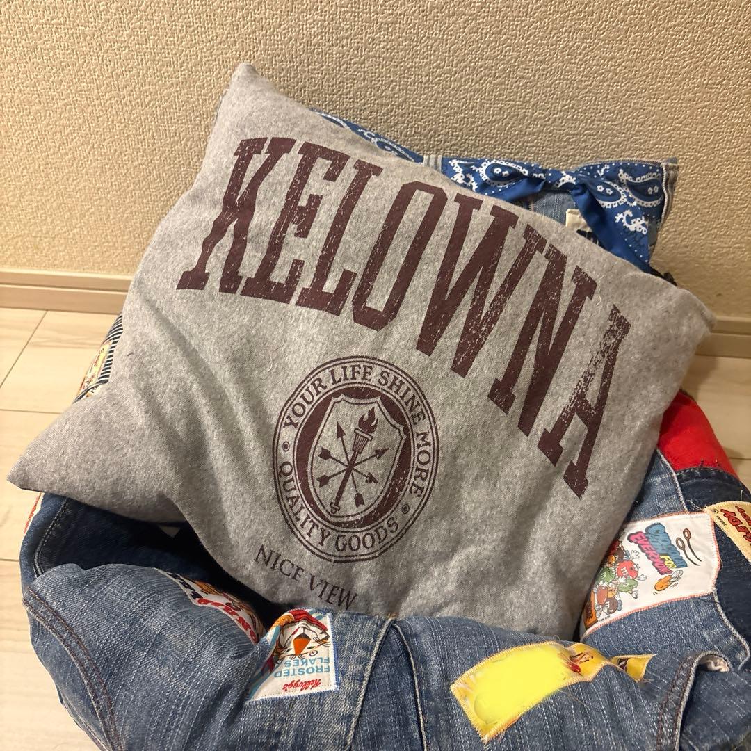 ハンドメイド　デニムリメイク ドライブベッド　ペットベッド