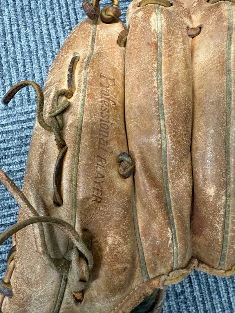 ★旧ロゴ布タグ★久保田スラッガー 野球グローブ レトロ硬式用