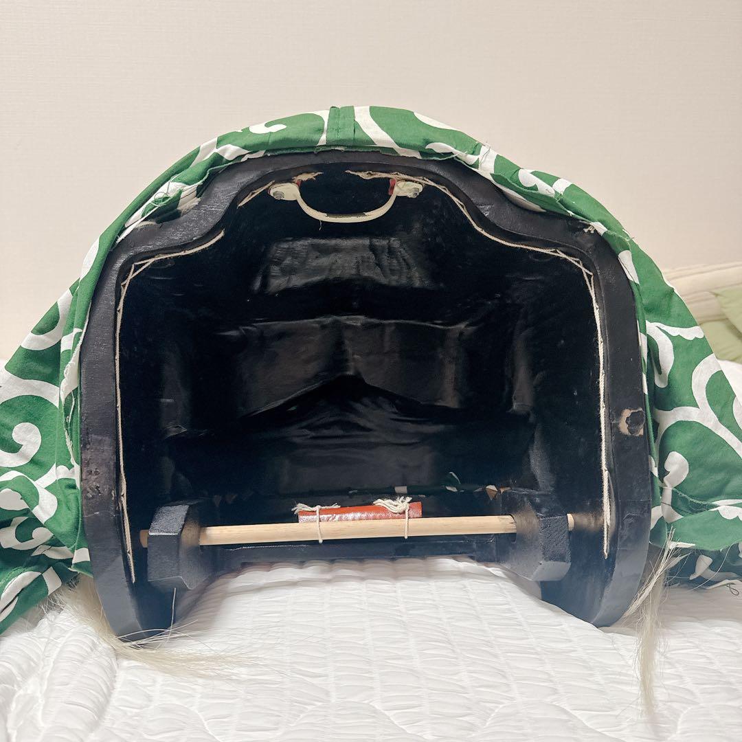 最終値下げ【約36cm】獅子舞　獅子頭　木彫　神楽 厄除け 魔除け