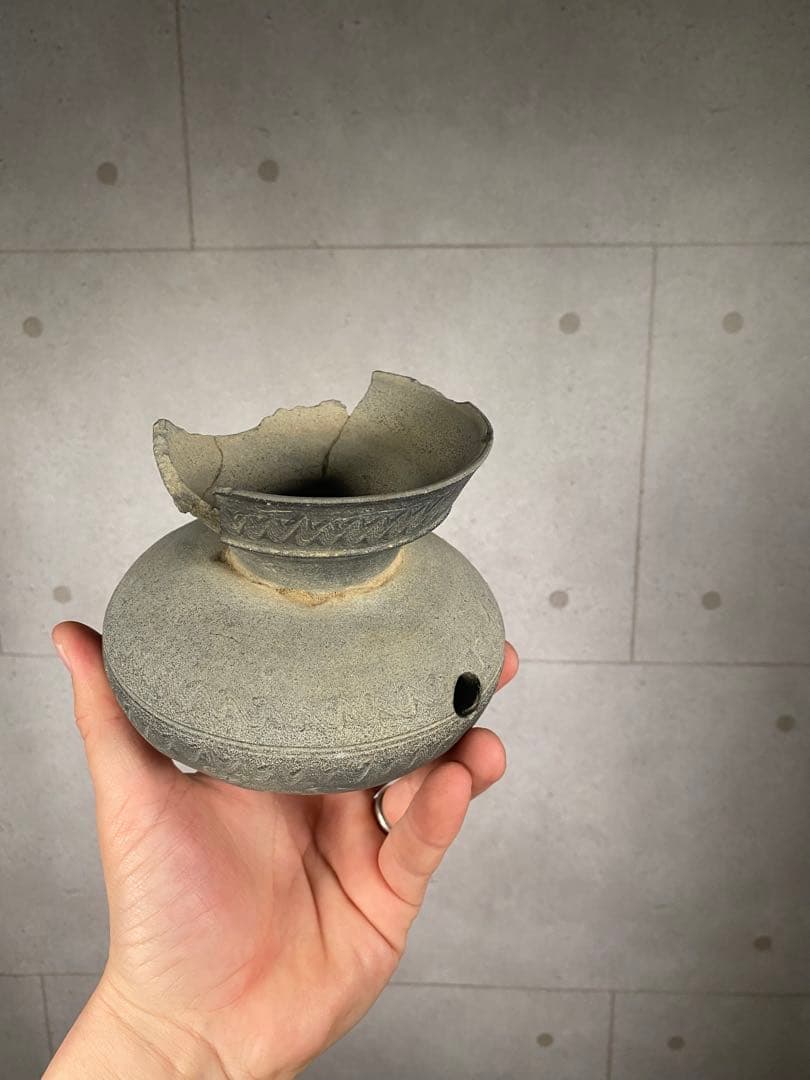 Naoさん専用　　古い須恵器　小壺　花器　花生　生花