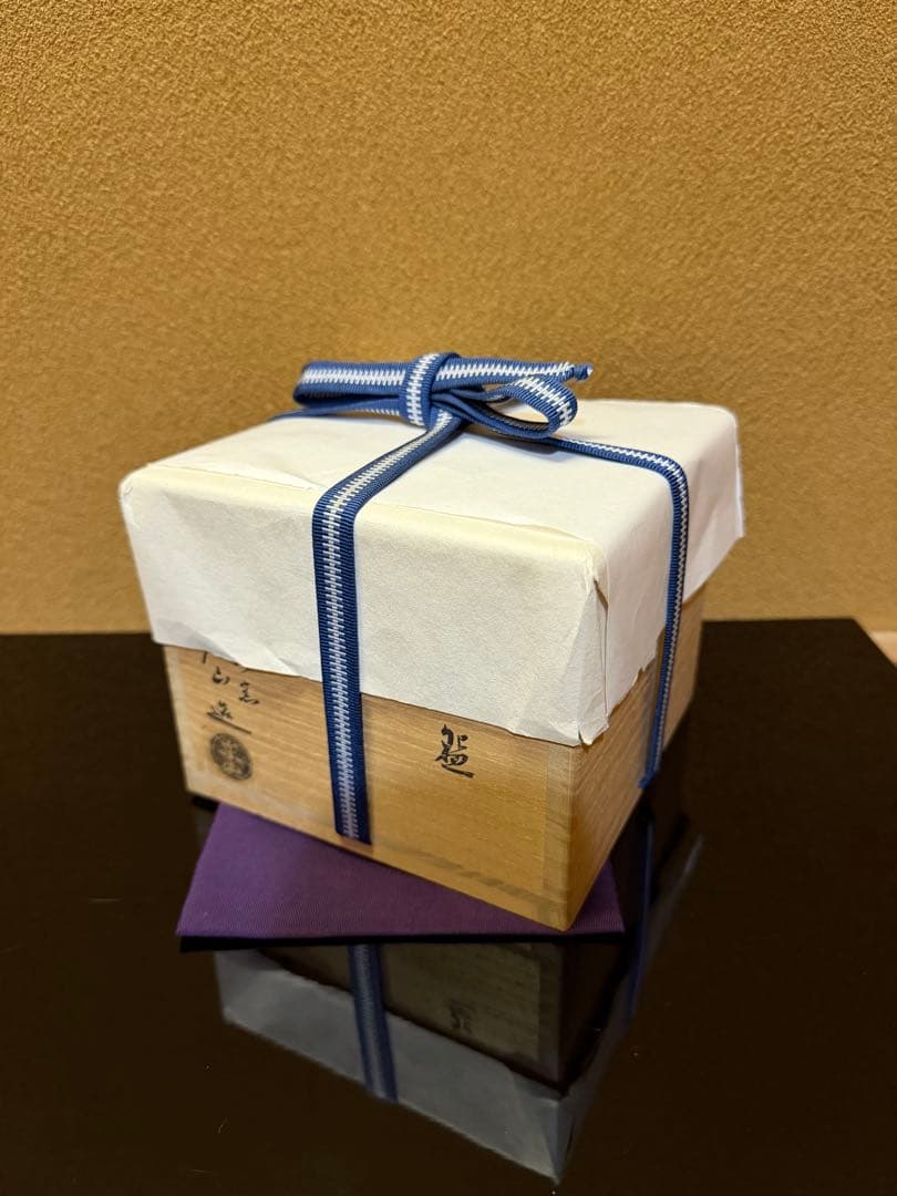 京焼　東山造　扇面茶碗　堀内宗完　書付