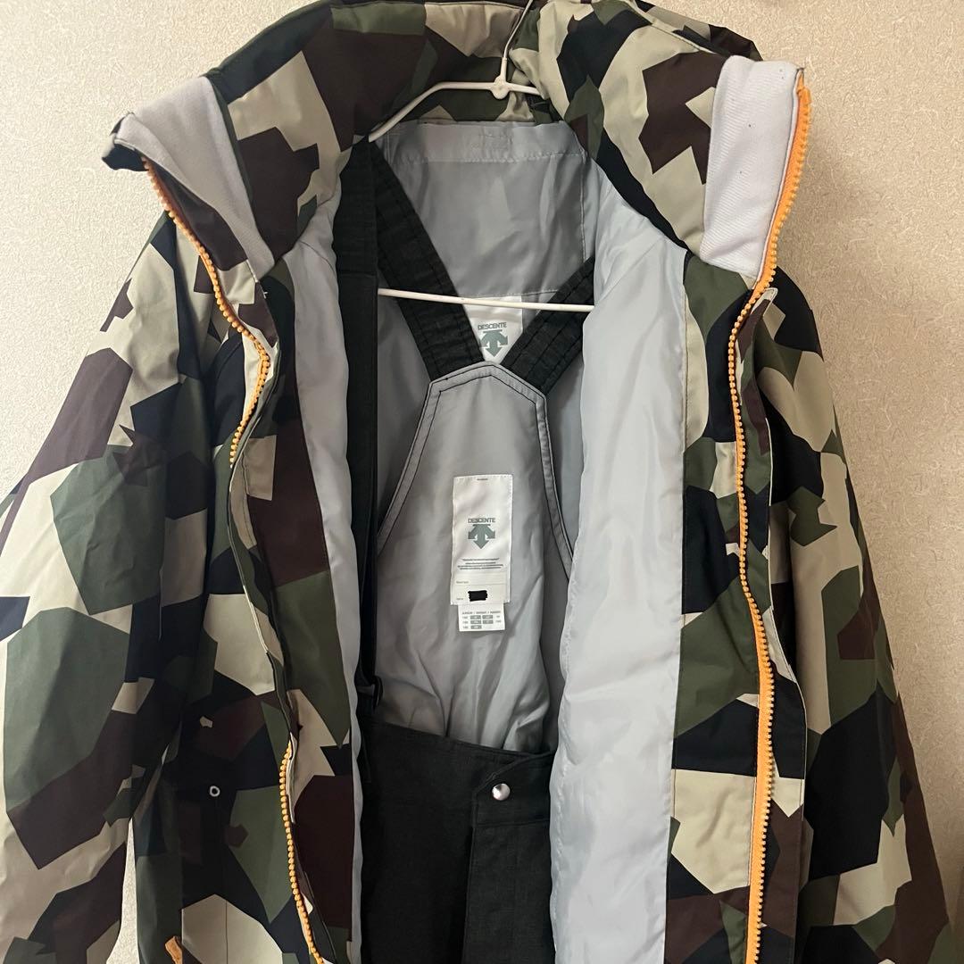 DESCENTE デサント★スキーウェア 160cm 迷彩 カモフラ 防寒