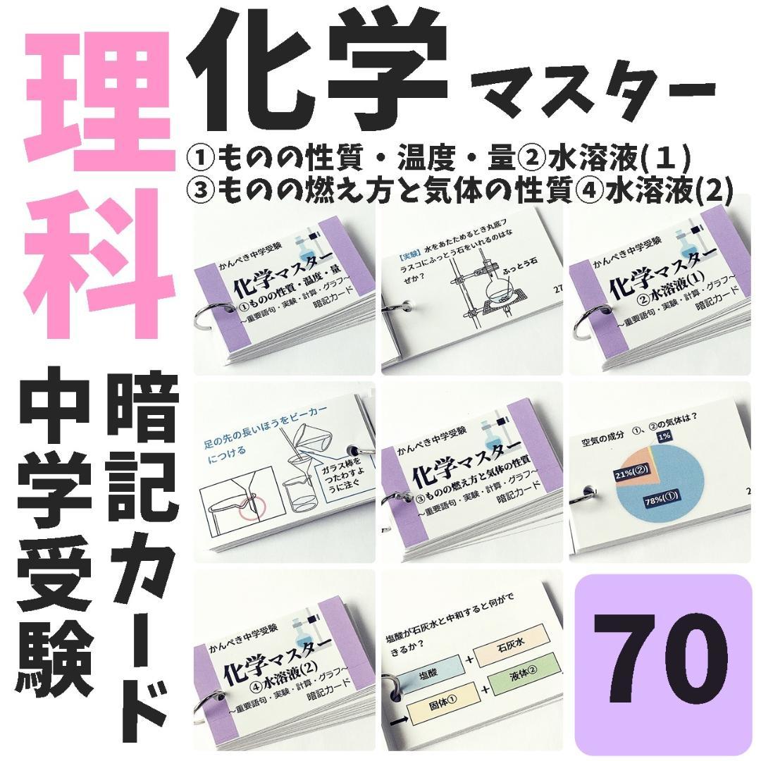 【074】生物・化学・地学・物理マスターセット　中学入試理科　テスト対策