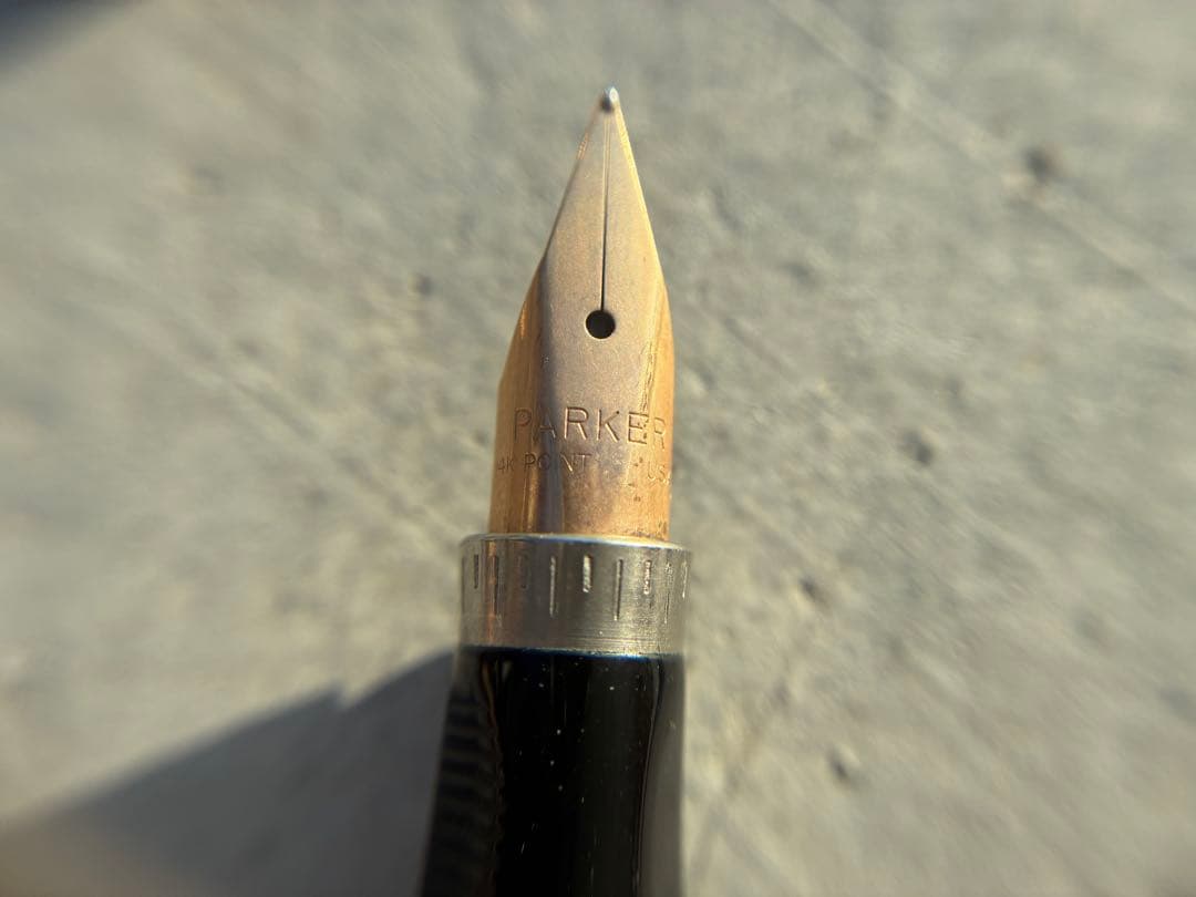 あ*き様 PARKER パーカー 万年筆 スターリングシルバー 14K ケース