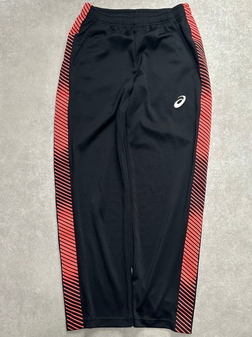 セットアップ アシックス トレーニングジャージ ジャケット L 黒 D1