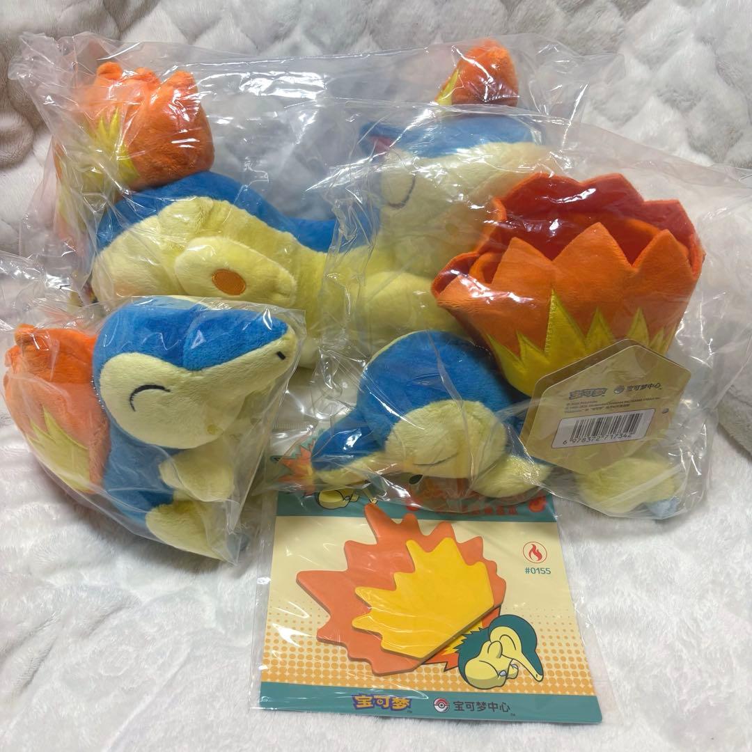 マスコット ぬいぐるみ 付箋 ヒノアラシ マグマラシ 海外ポケモンセンター限定