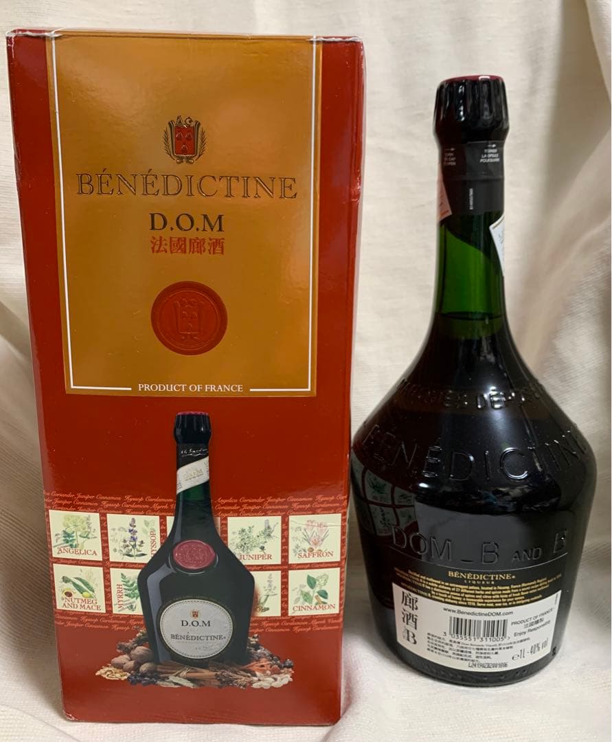 BÉNÉDICTINE D.O.M 1L 40% Alcohol