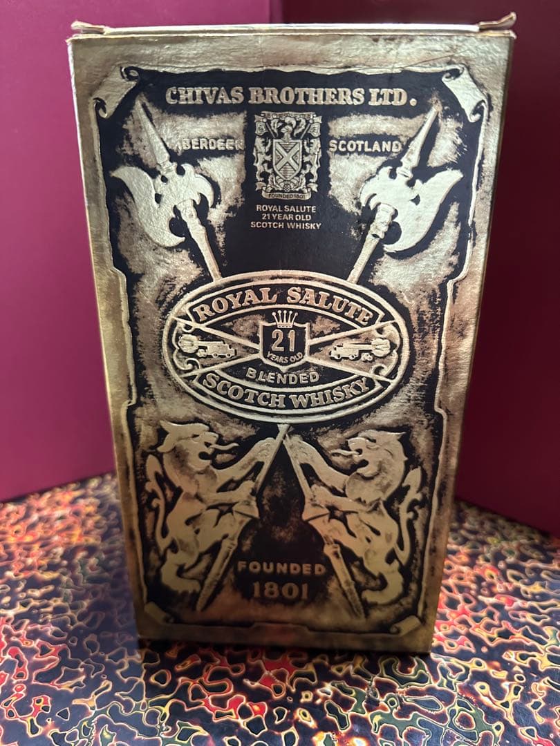  Salute 21年 ブレンデッドスコッチウイスキー　ブルー陶器