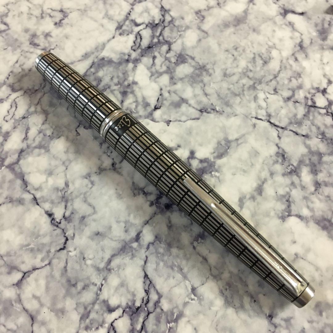 #0201 オーバーホール済み 万年筆 PILOT Elite 全格子 14k