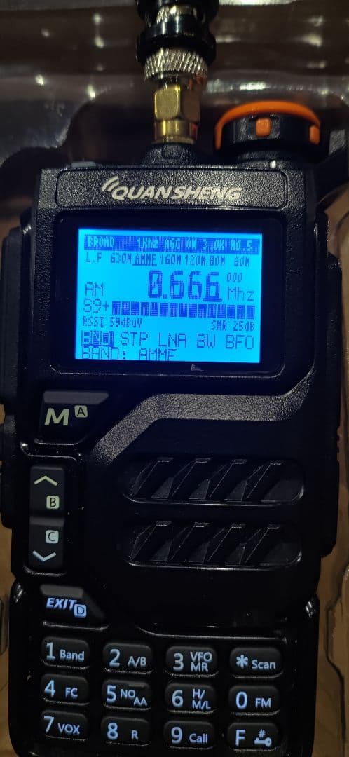 HF改造 UV-K5 V5 受信専用 広帯域 150kHz〜1300mhz