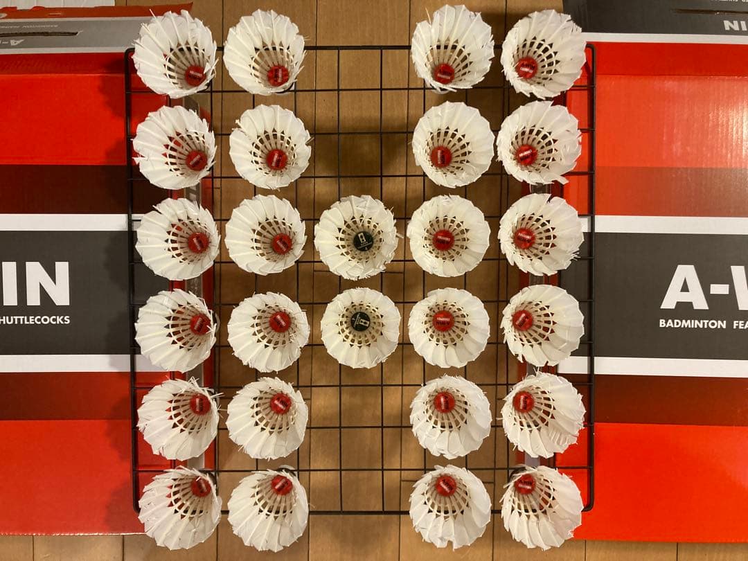 A-WIN CHANPIONなど　基礎打ち・ノック用シャトル250個