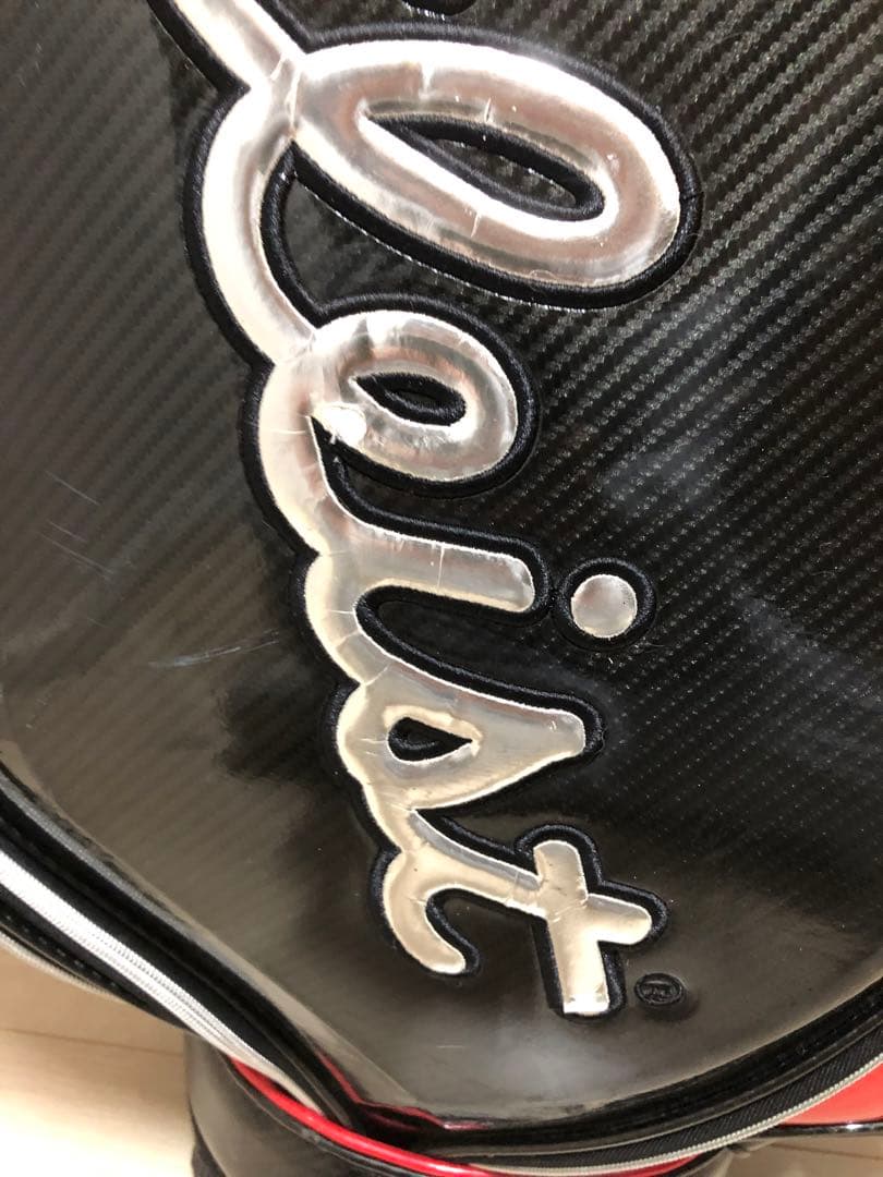 Titleist キャディバッグ CB410黒/赤 カーボンファイバー