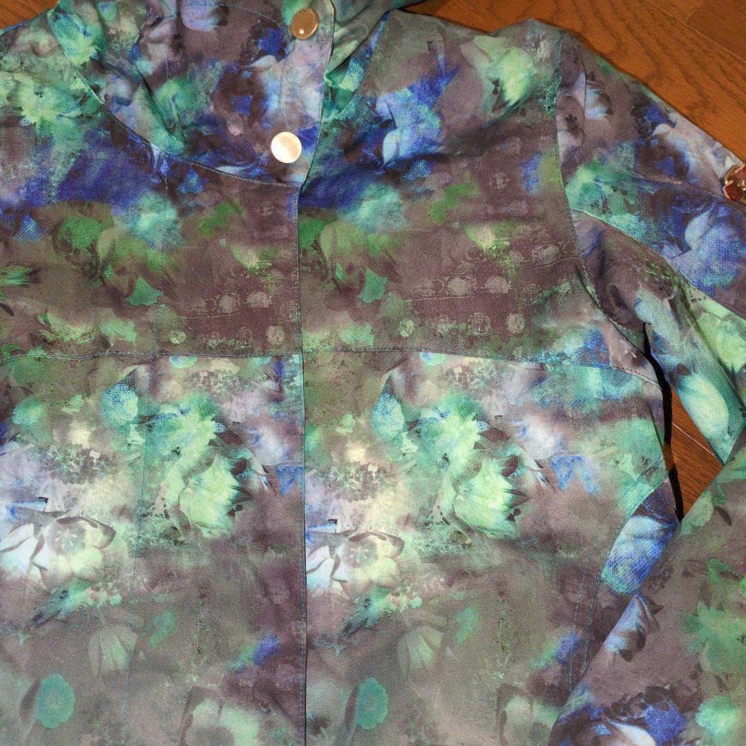 【美品】ROXY　スノボウェア　上下セット　総柄　花柄　ブラック　Ｓ