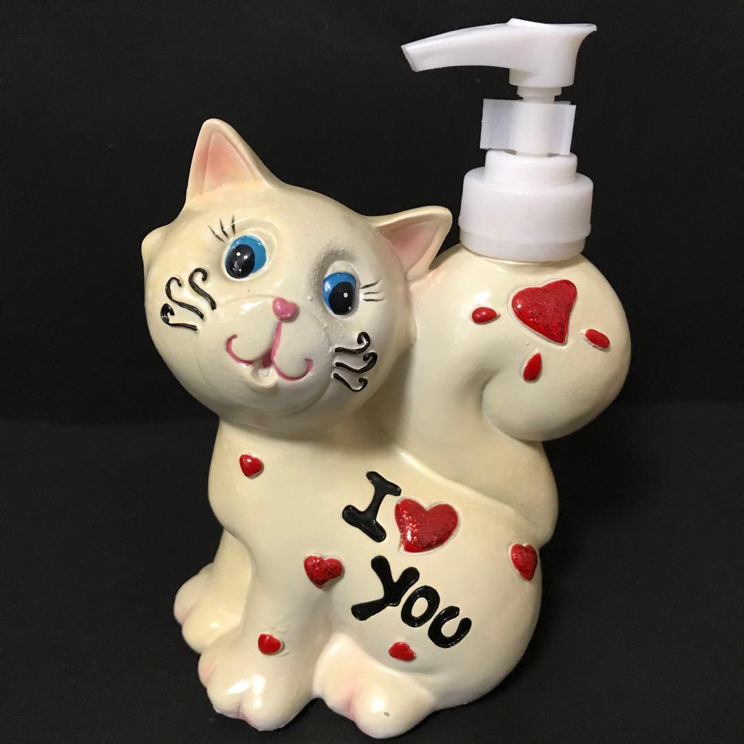 ヴィンテージ レアな可愛い猫のソーキーボトル