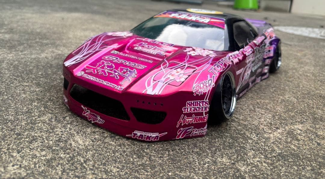 10/1 ラジコンボディー　NSX ロケットバニー　ラジドリ