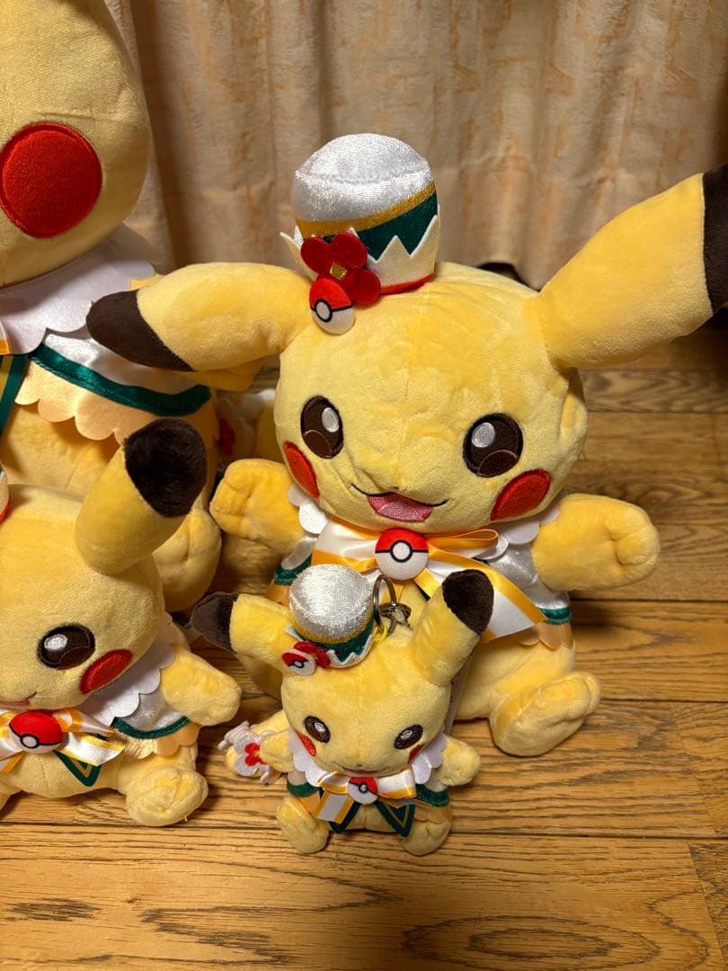 ポケパークカントー　 ショップ　限定 ピカチュウ　ぬいぐるみ5体セット