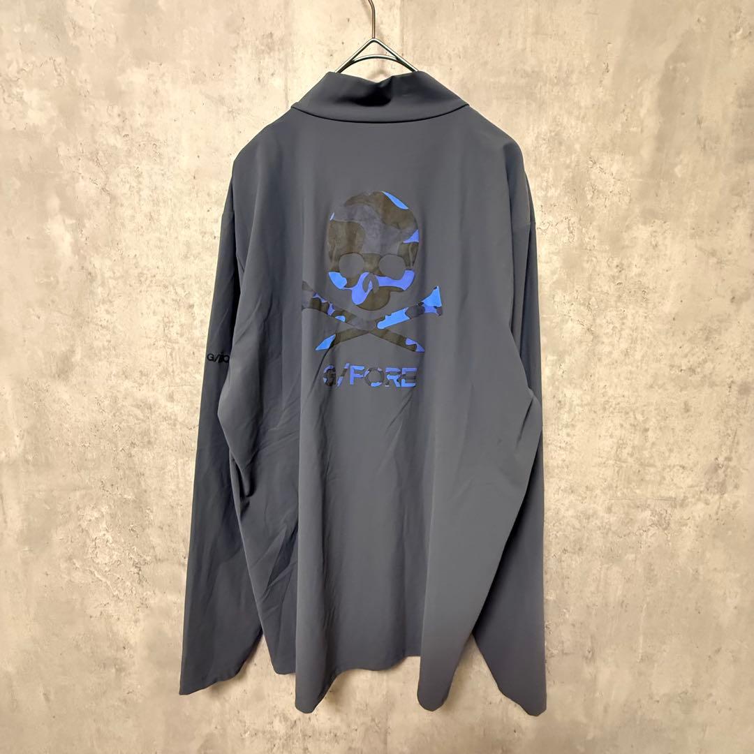 # G/FORE ジーフォア グレー 長袖ハイネックシャツ バックプリント