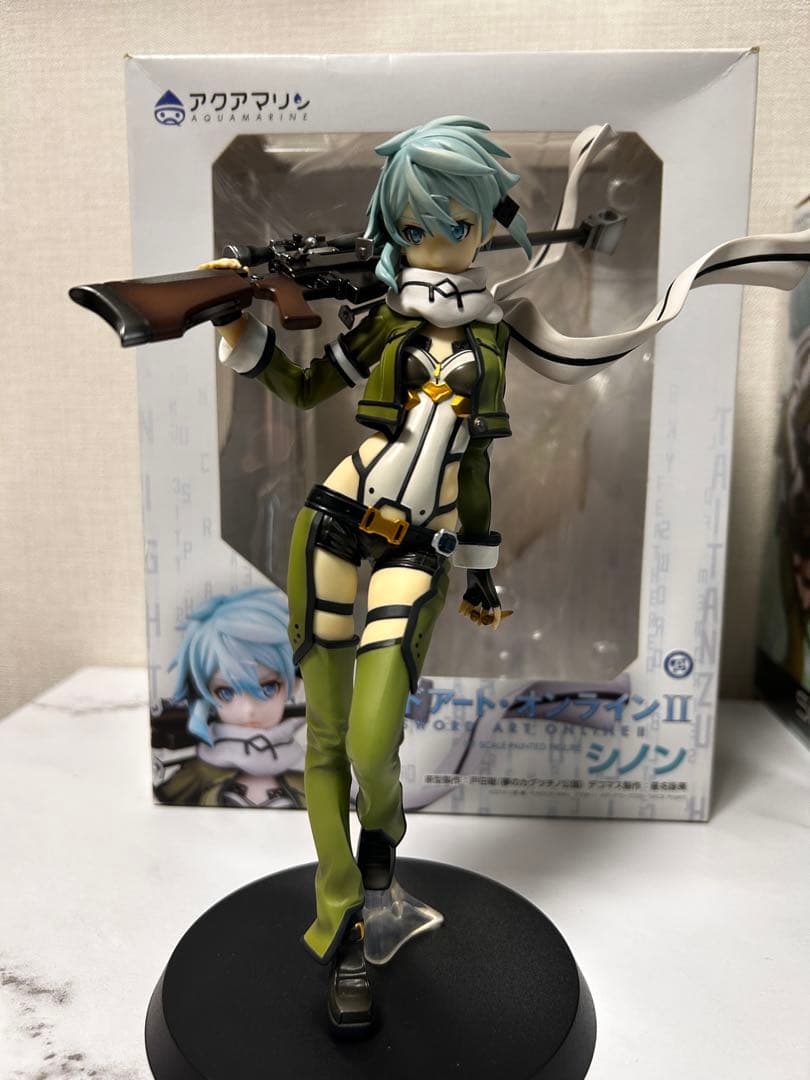 ソードアートオンライン シノン フィギュア2体セット アクアマリン プラテアード