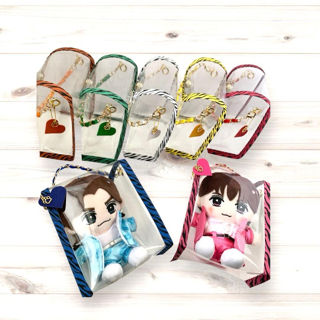 TravisJapan トラジャ　はぴぬいポーチ　　レオパ柄　お座りタイプ　7色