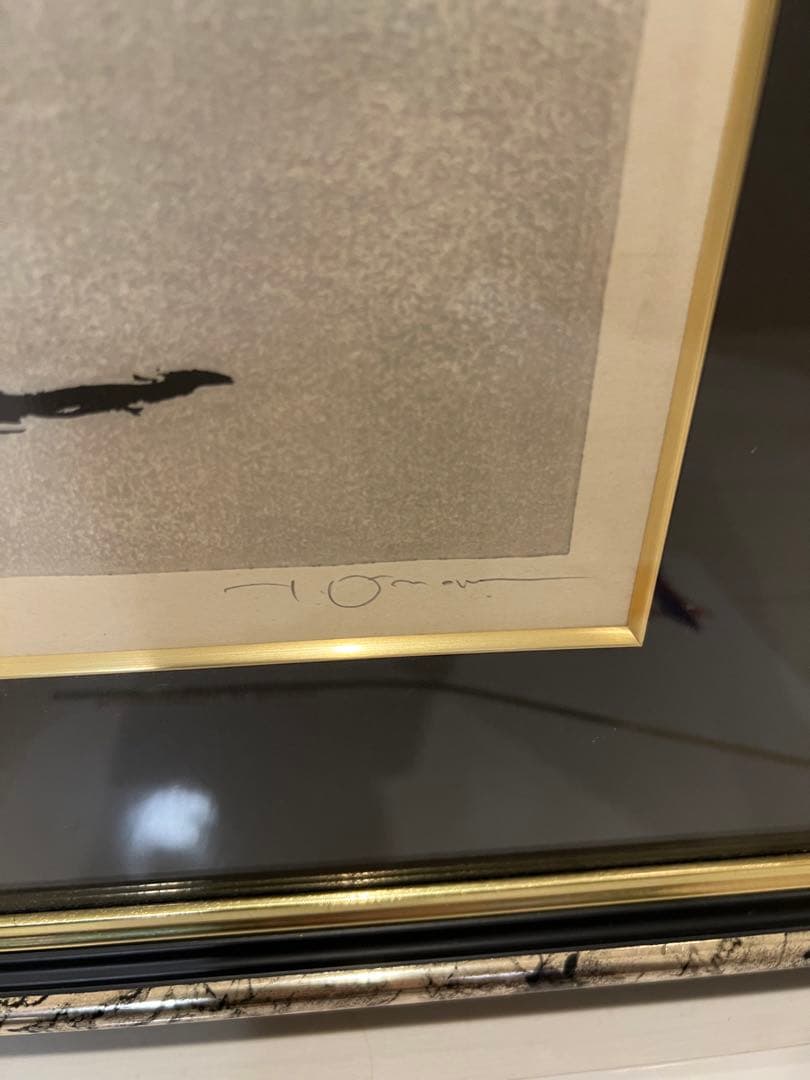 希少 天野喜孝「孤軍」原画 絵画 額装済み ファイナルファンタジー作