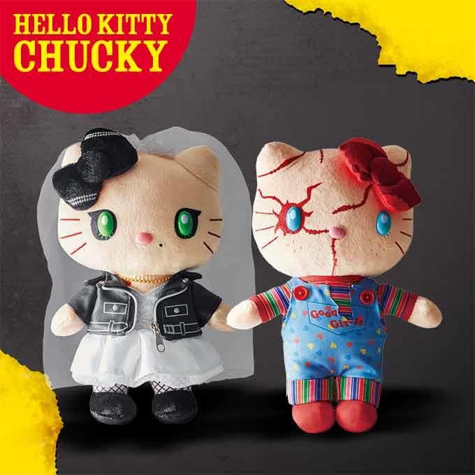 692◇キティ チャッキー ぬいぐるみセット USJ 2018 ハロウィン 限定