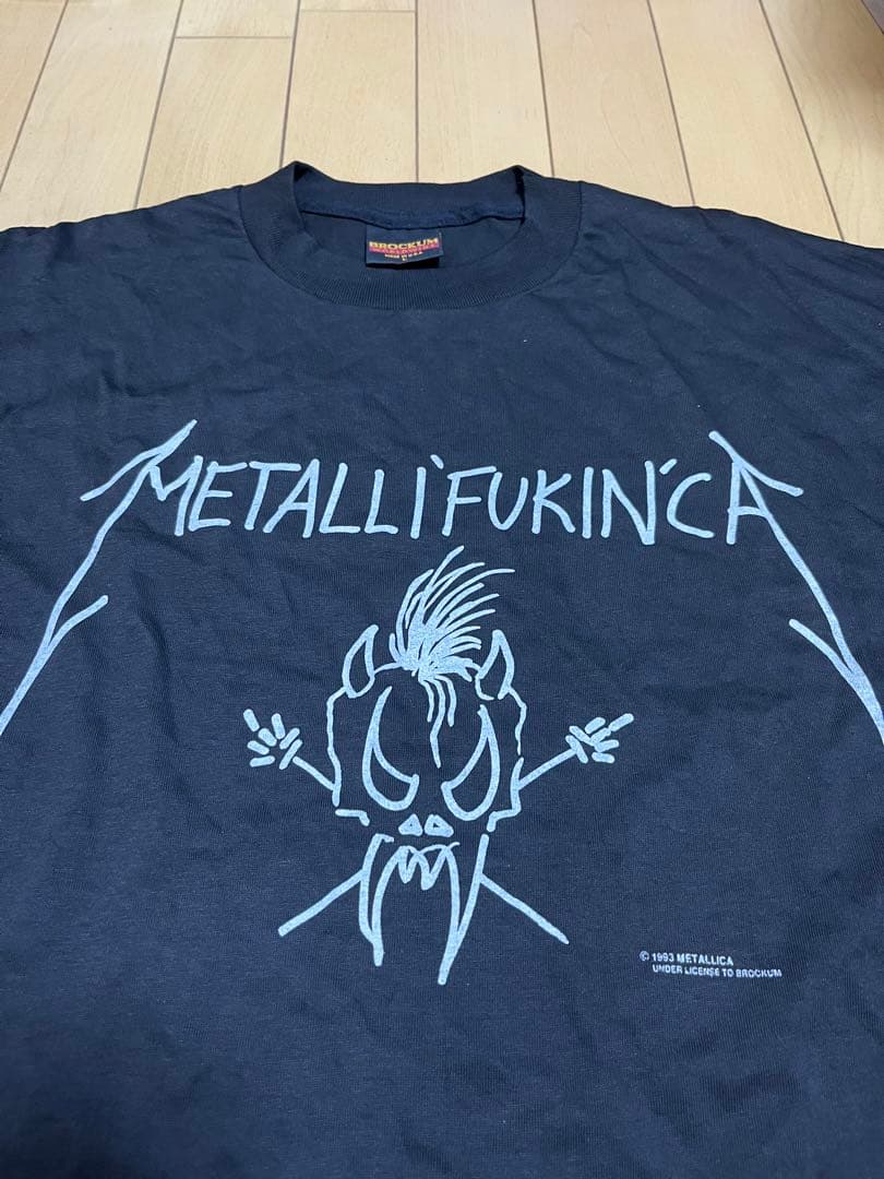 デッドストック93年メタリカTシャツbrockumヴィンテージ古着バンドtメタル