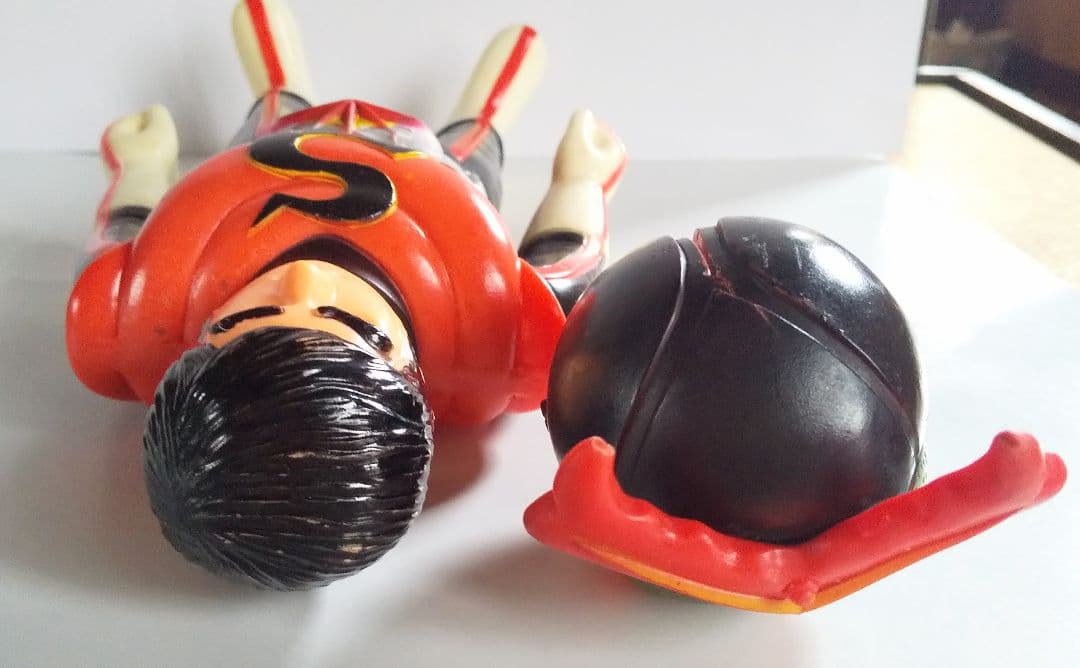 旧バンダイ 仮面ライダーストロンガー 面取れ ソフビ 怪人 仮面ライダー