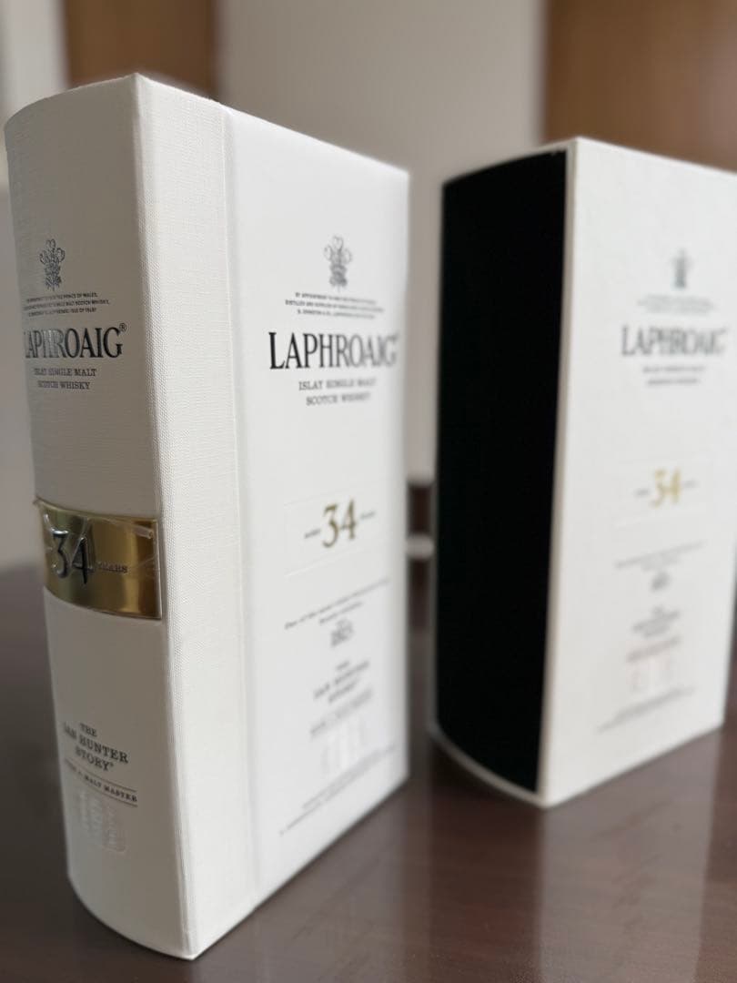 Laphroaigラフロイグ34年 ウイスキー 化粧箱付き⭐︎空瓶