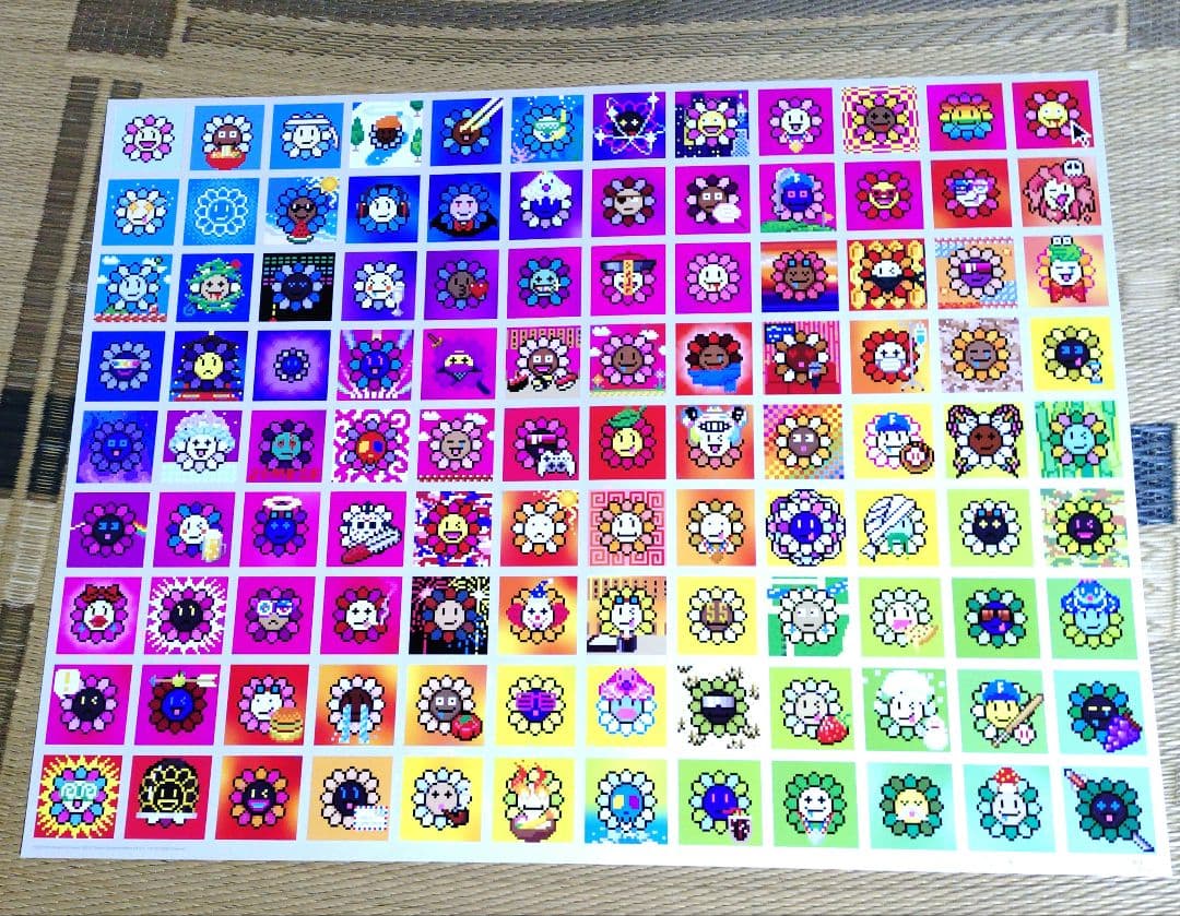 村上隆 ED300 ポスター作品 108つ煩悩 MURAKAMI.FLOWERS