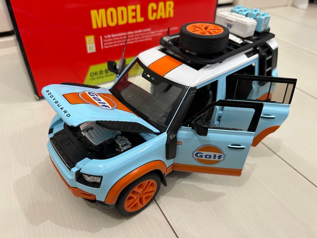 新品 希少 1/18 ランドローバー ディフェンダー Golf カスタム 仕様