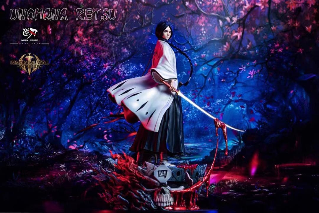 BLEACH 黒衣少年図 卯ノ花 烈 ガレージキット スタチュー③